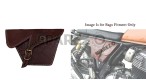 Royal Enfield GT and Interceptor 650 Side Panel Bag Genuine Leather Cherry Brown - SPAREZO